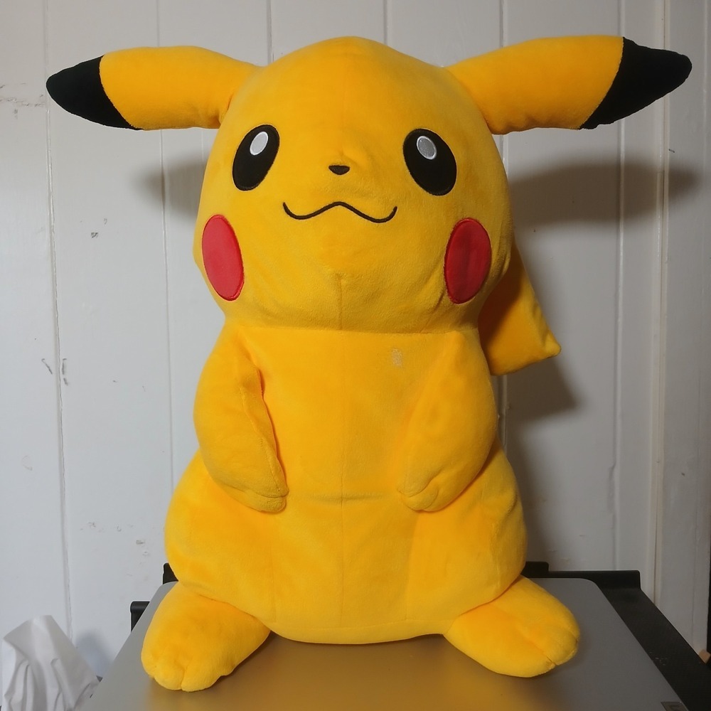 San-ei Pocket Monster PIKACHU Pokemon 18" Weighted Seated Plush *